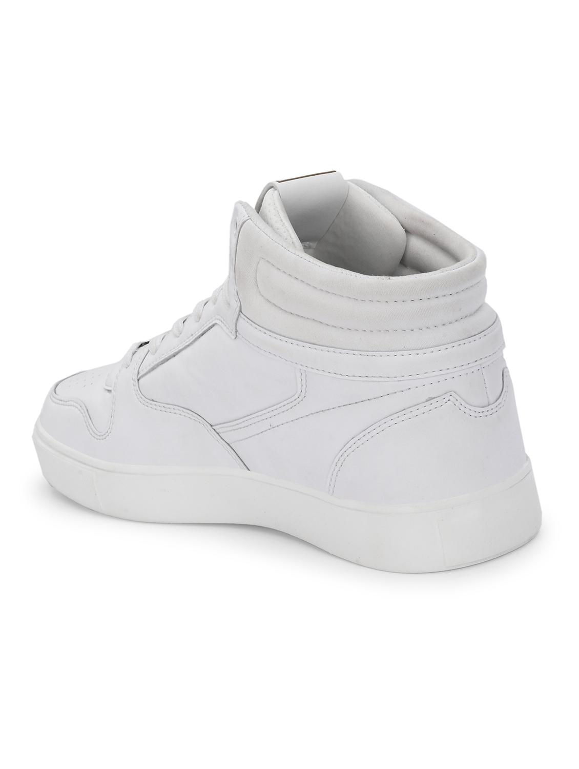 off white synthetic lace up sneakers - 21170486 - Standard Image - 3