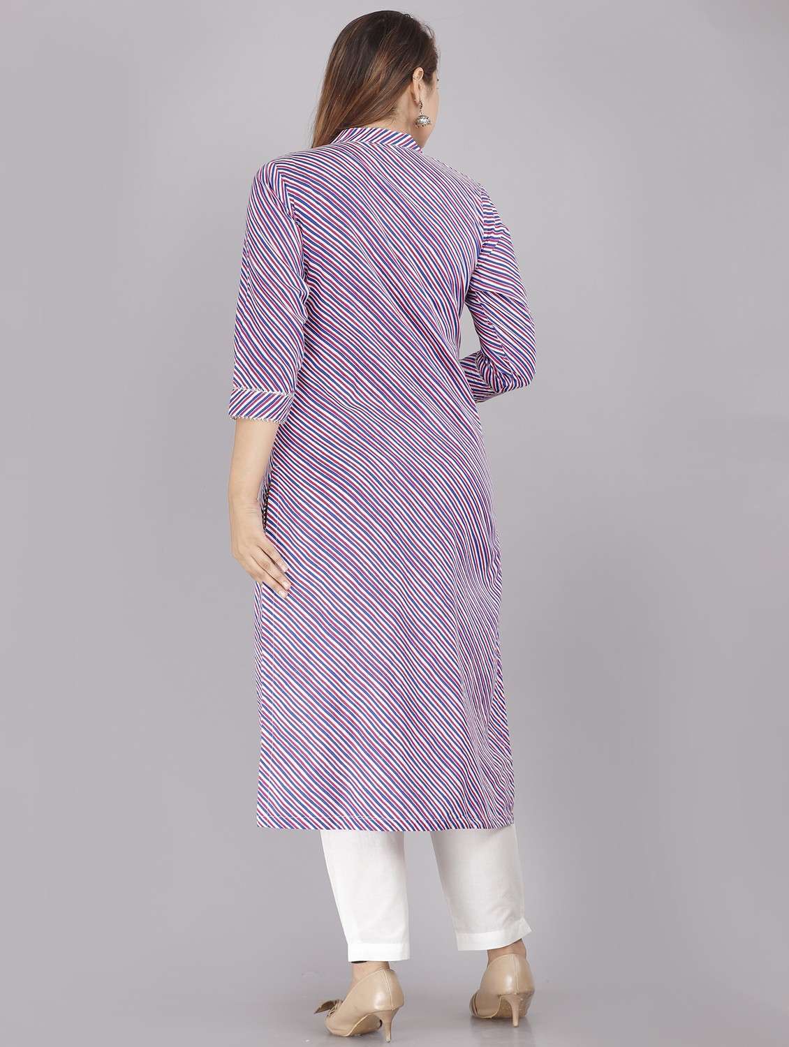 women printed straight kurta - 21170881 - Standard Image - 3