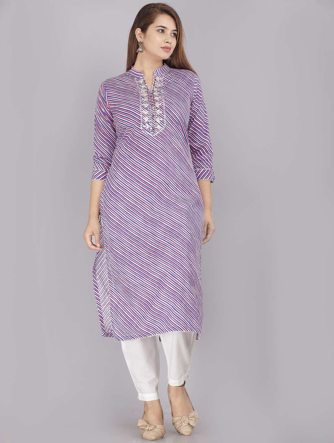 women printed straight kurta - 21170882 -  Zoom Image - 0