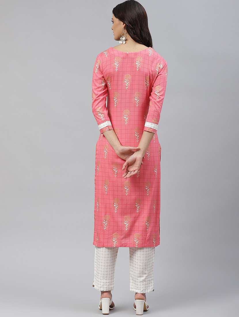 women floral print kurta pant set - 21171083 - Standard Image - 3