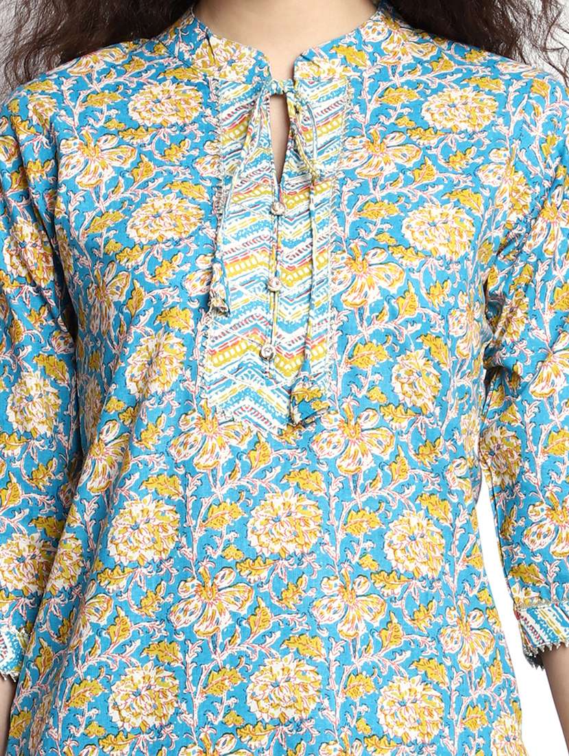 women printed cotton suit set with dupatta - 21171376 -  Standard Image - 3