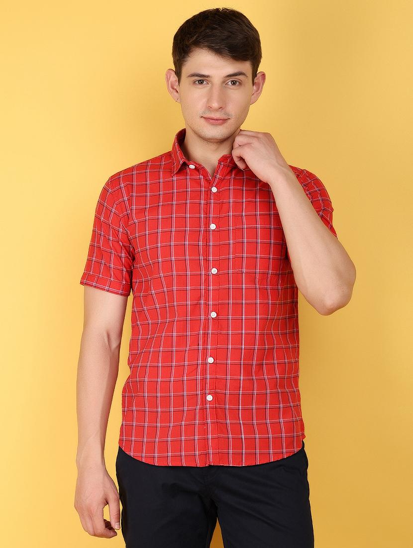 men collared neck short sleeves casual shirt