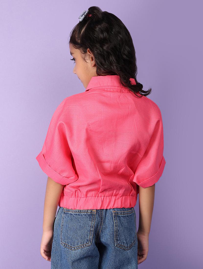 girls pink cotton top - 21172230 - Standard Image - 3