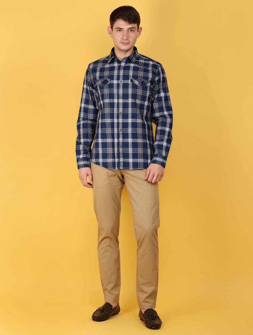 men checkered casual shirt - 21172238 - Standard Image - 3
