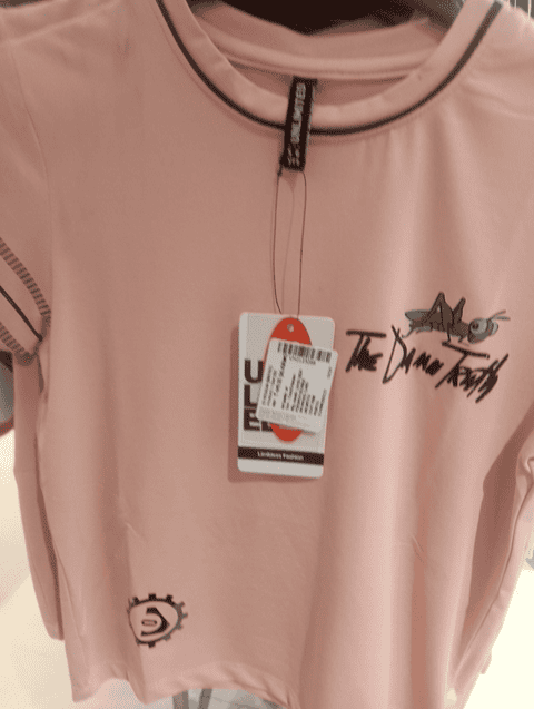light pink cotton lycra tshirt - 21172429 -  Zoom Image - 0
