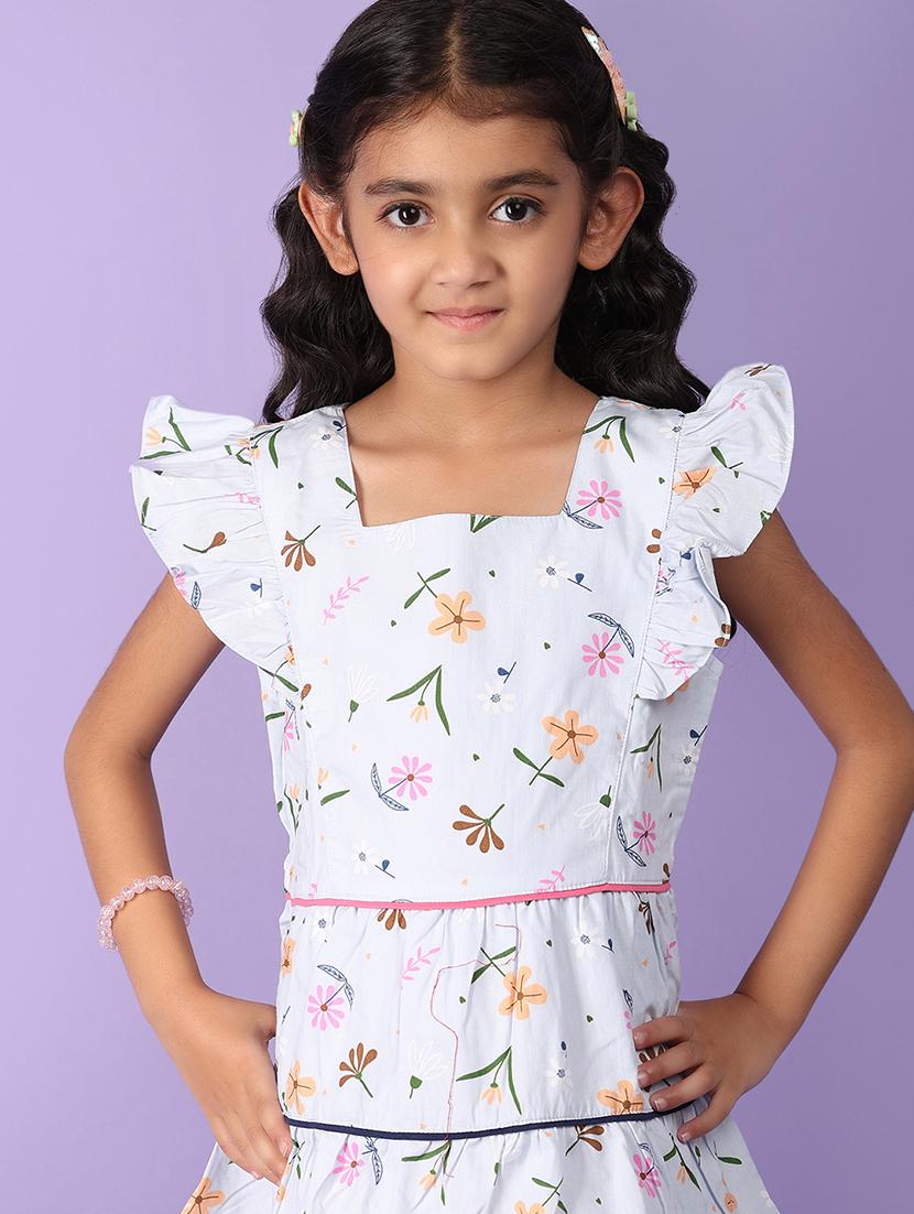 girls grey acrylic blend frock - 21172453 - Standard Image - 3