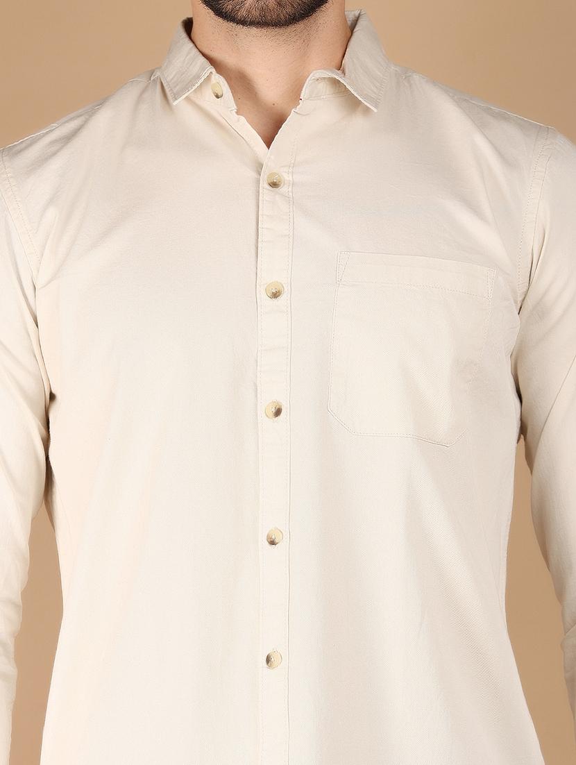 men solid long sleeve casual shirt - 21172455 - Standard Image - 5