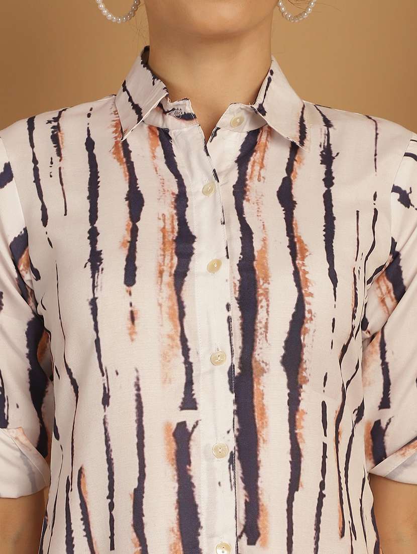 white viscose top and trouser co-ord set - 21172608 -  Standard Image - 5