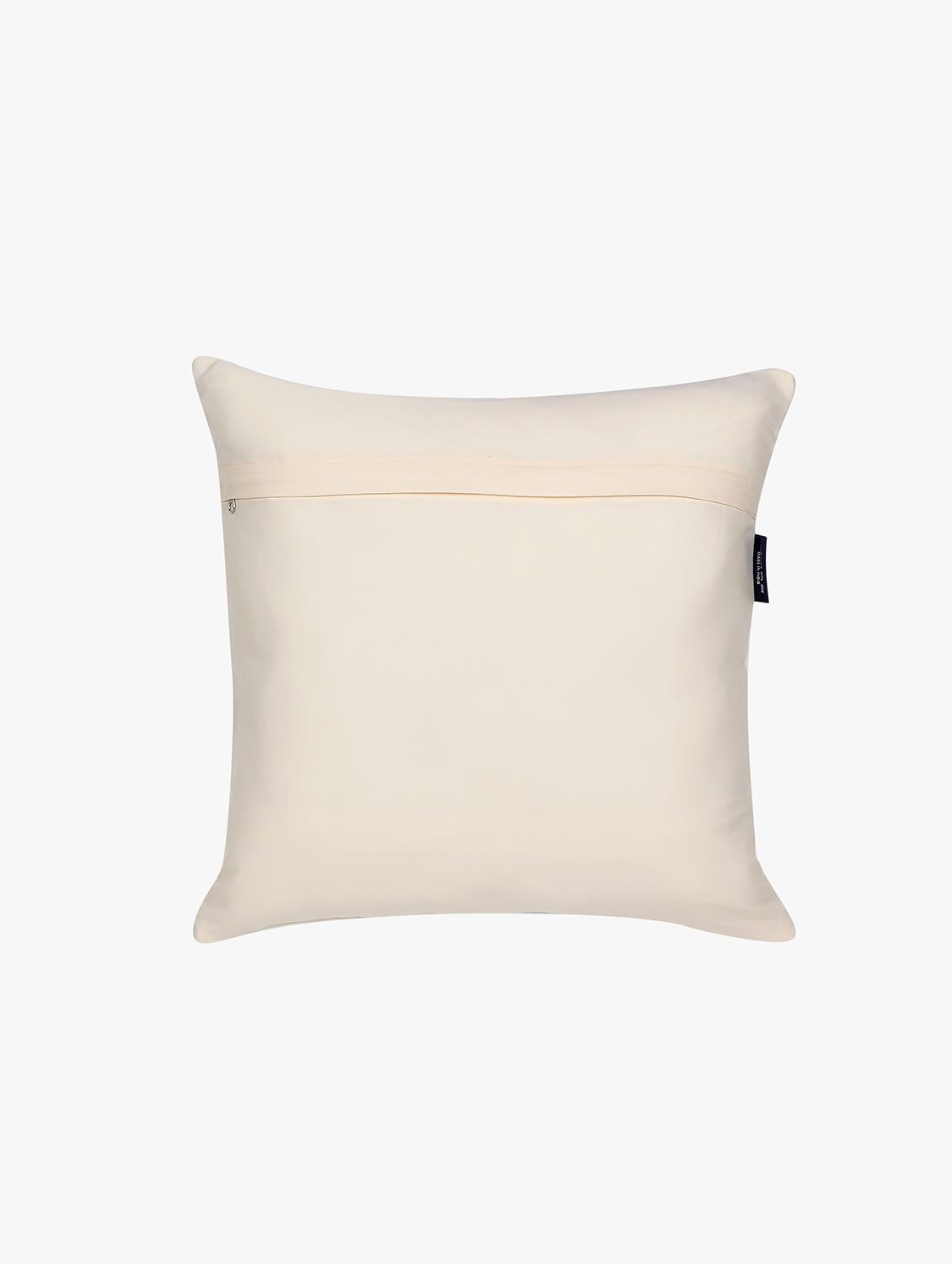mezposh natural, pink & green quirky embroidered cotton canvas cushion cover (16"x16") - 21172662 - Standard Image - 3