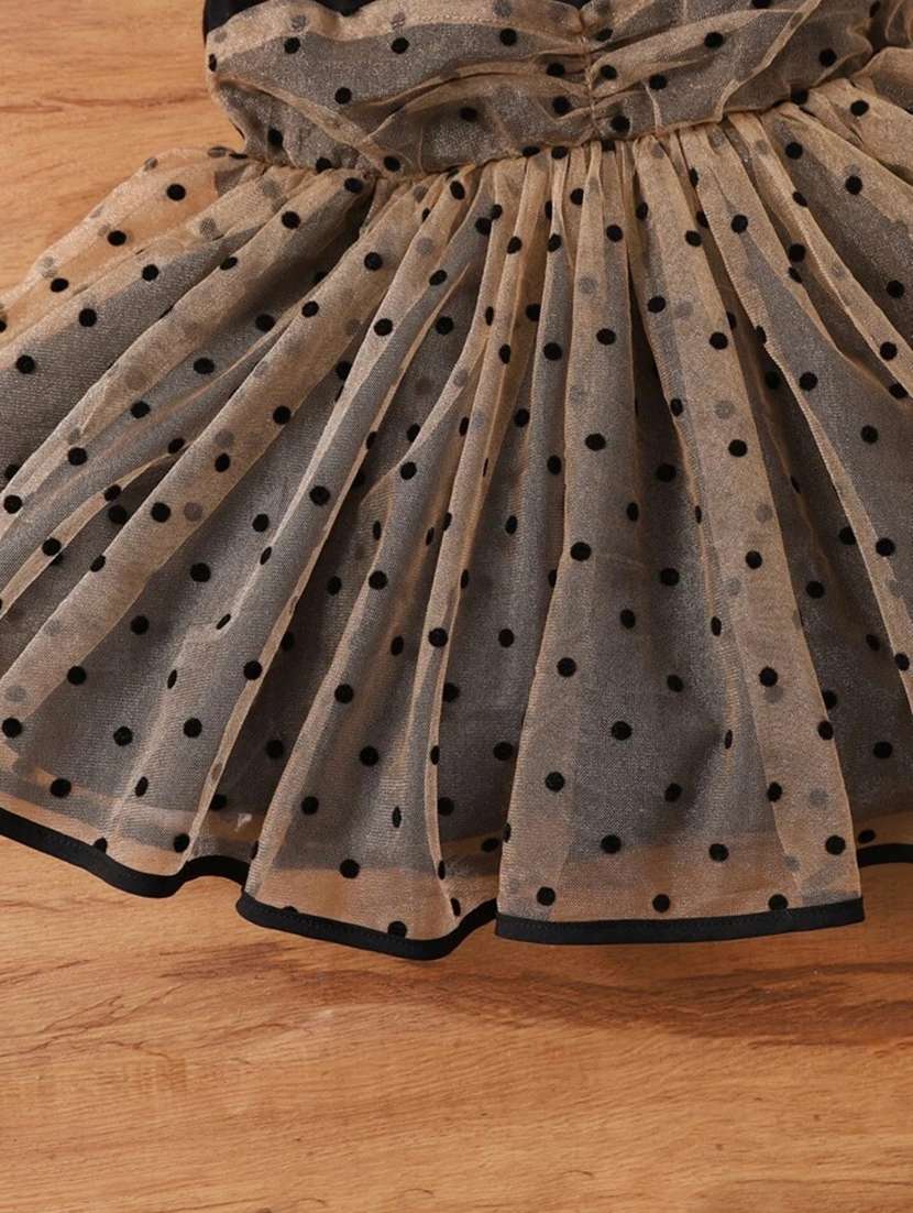 brown net frock - 21173285 - Standard Image - 3