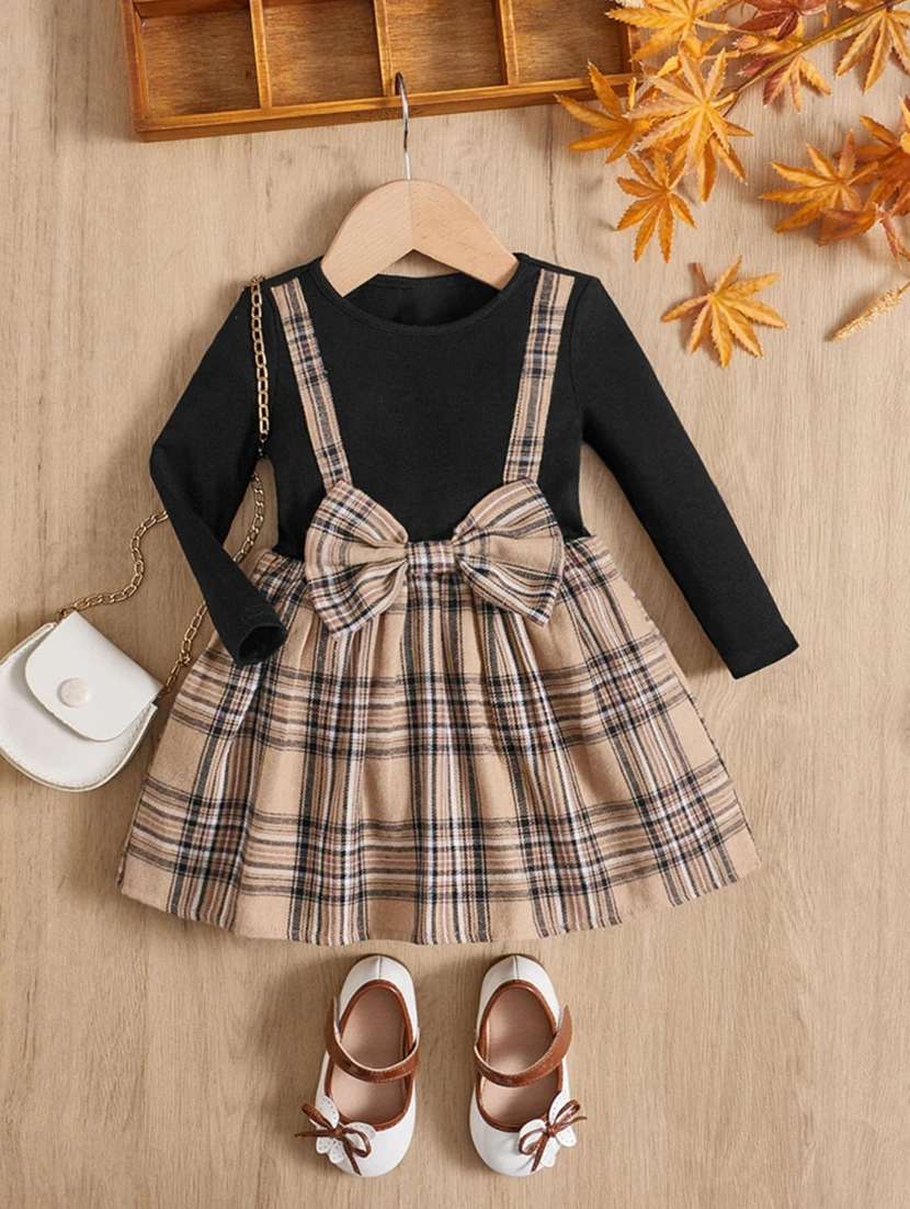 black polyester frock - 21173293 -  Zoom Image - 0