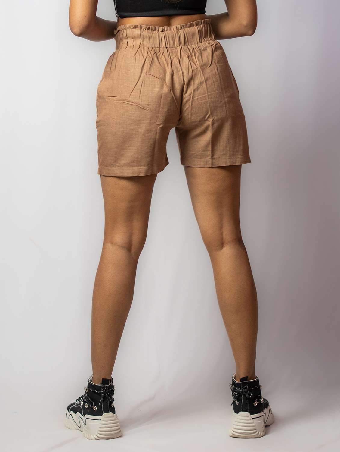 brown cotton blend shorts - 21173355 -  Standard Image - 3