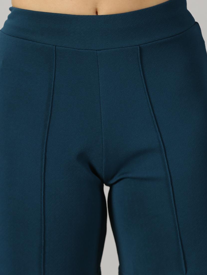 teal blue polyester regular shorts - 21173405 - Standard Image - 5