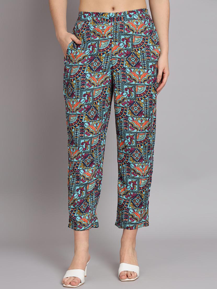 blue crepe top and trouser co-ord set - 21173438 - Standard Image - 3