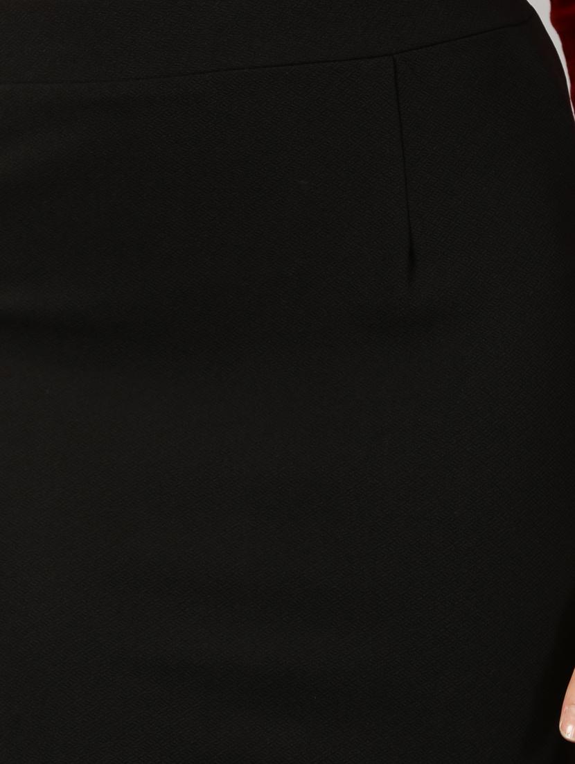 black polyester peplum skirt - 21173479 - Standard Image - 5