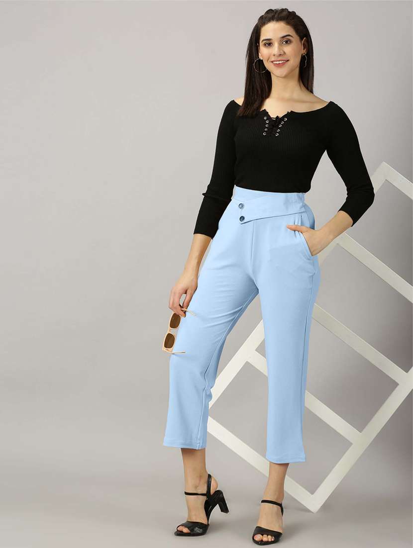 purist blue polyester tailored trouser - 21173895 -  Standard Image - 3