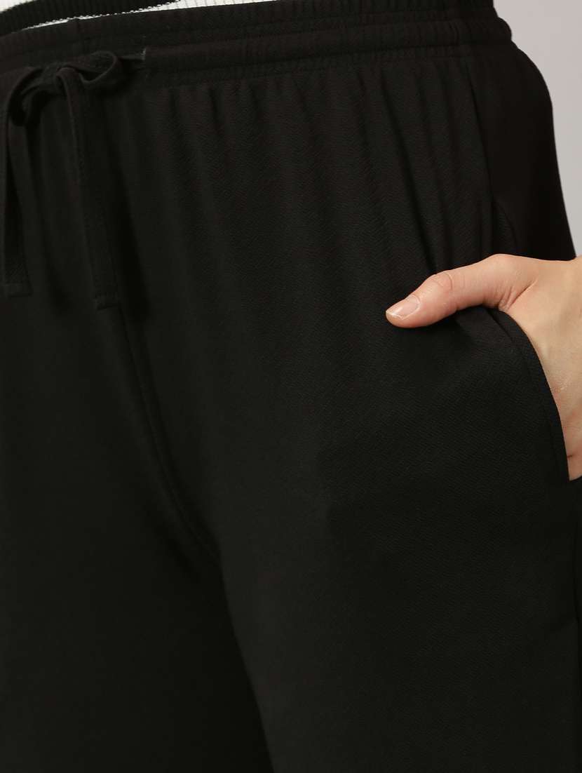 women solids flat front trousers trousers - 21173908 - Standard Image - 5