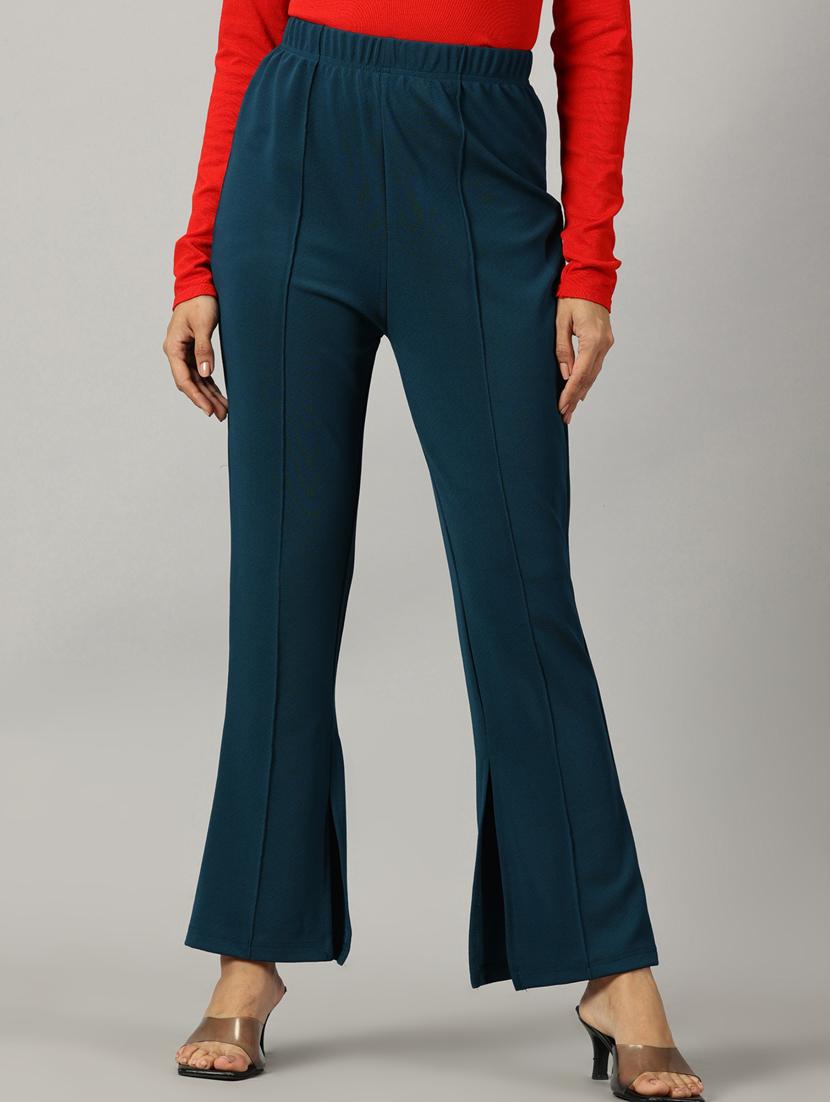 women solids bootcut trousers - 21173931 - Zoom Image - 0