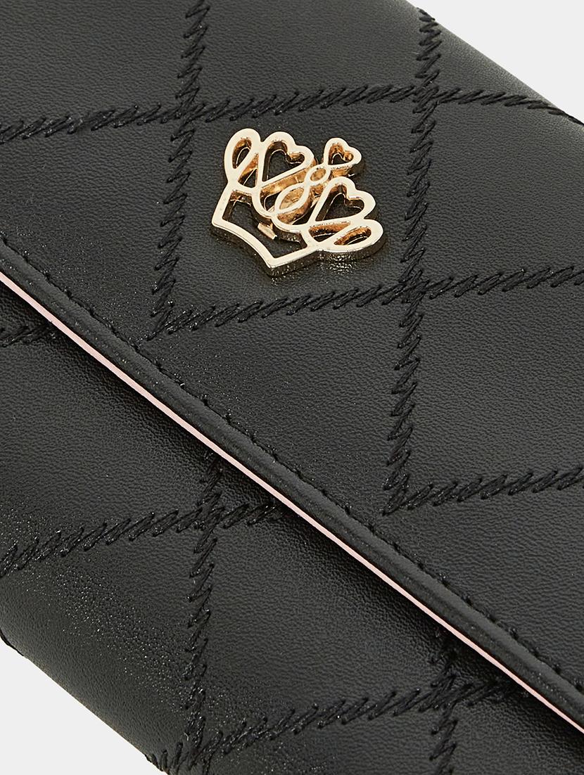 black synthetic leather wallet - 21174708 - Standard Image - 3