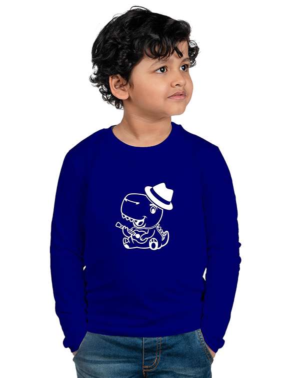 blue cotton blend t-shirt - 21175056 - Zoom Image - 0