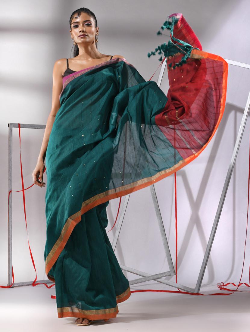 women self design handloom saree - 21176106 - Zoom Image - 0