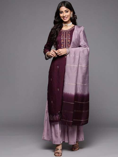 women three quarter sleeve suit set - 21176254 -  Standard Image - 0