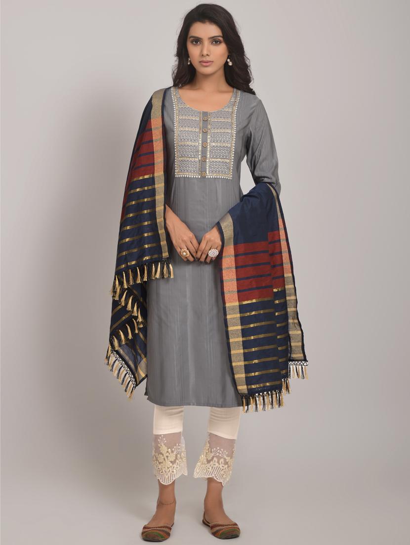 women three quarter sleeve suit set - 21176316 - Zoom Image - 0