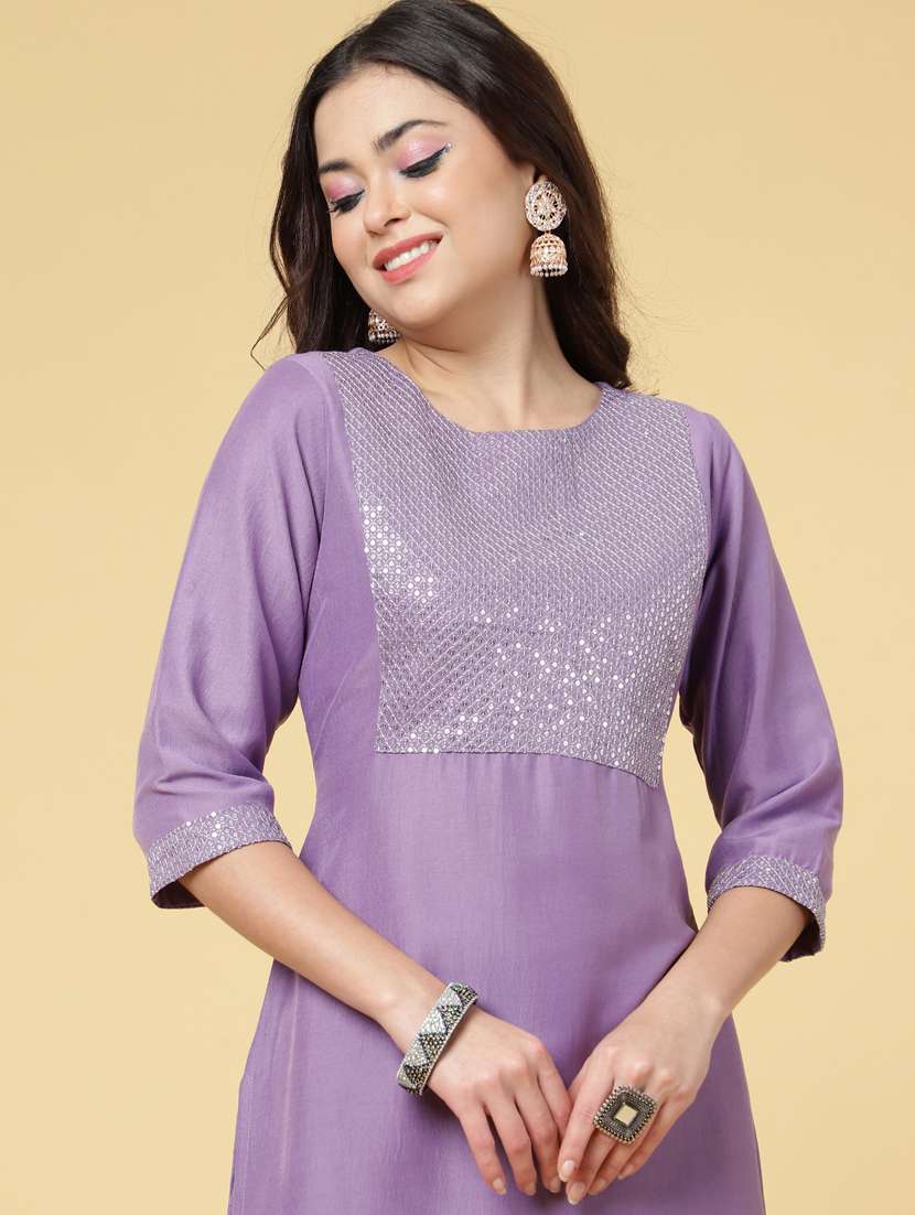 women three quarter sleeve suit set - 21176355 - Standard Image - 5