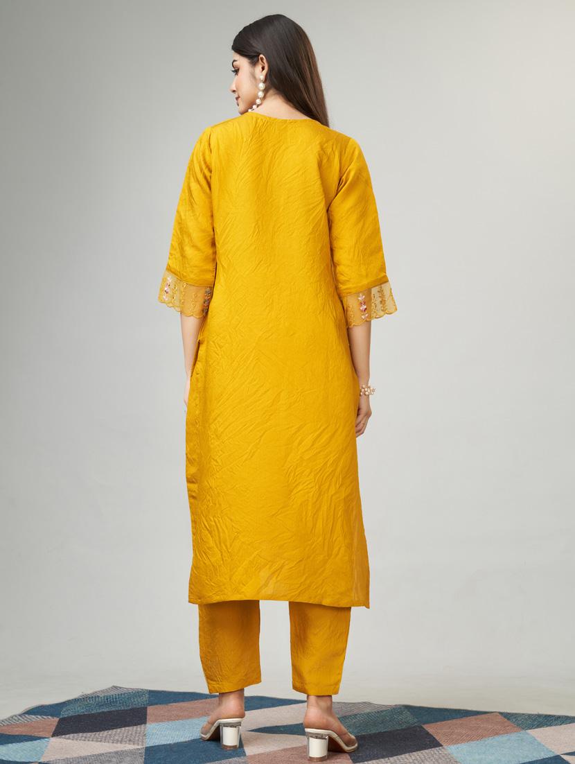 women three quarter sleeve suit set - 21176413 - Standard Image - 3