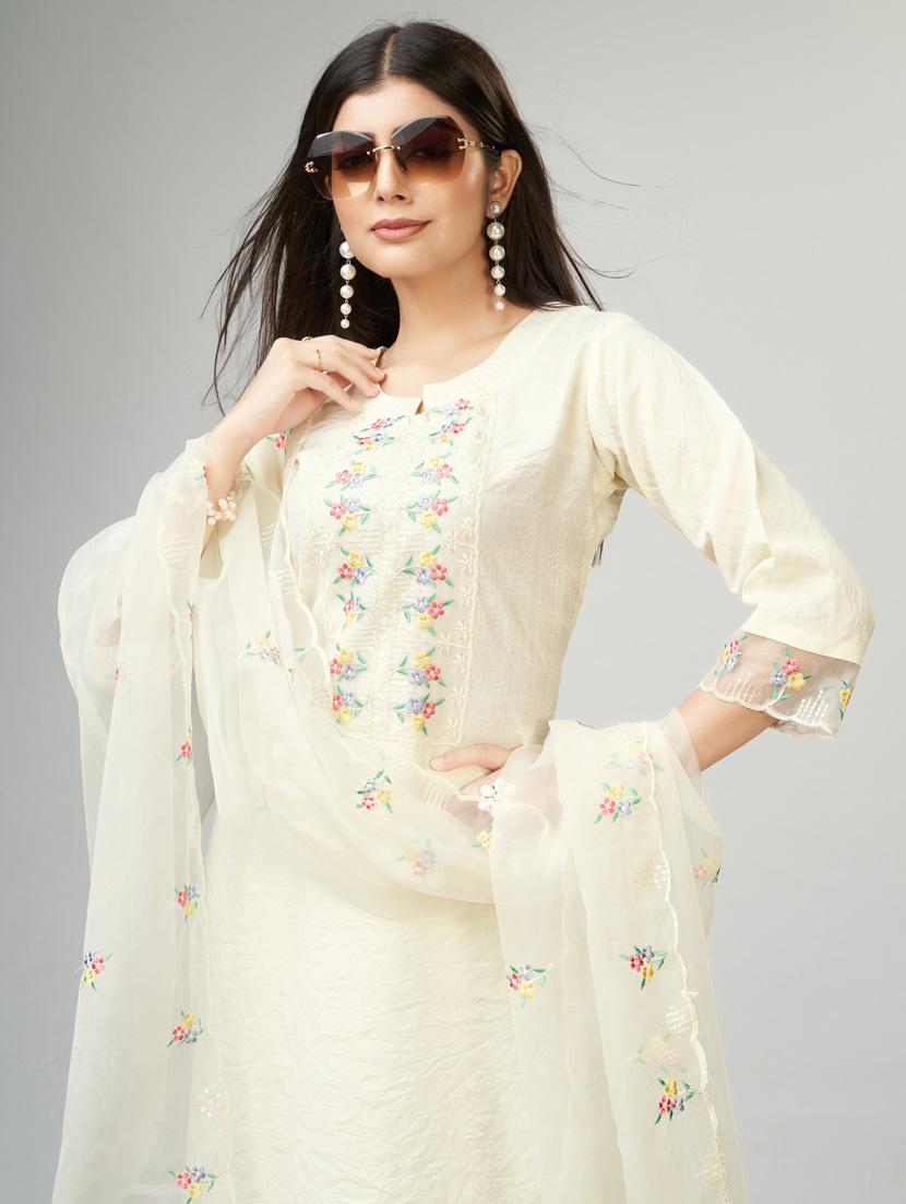 women three quarter sleeve suit set - 21176414 - Standard Image - 5