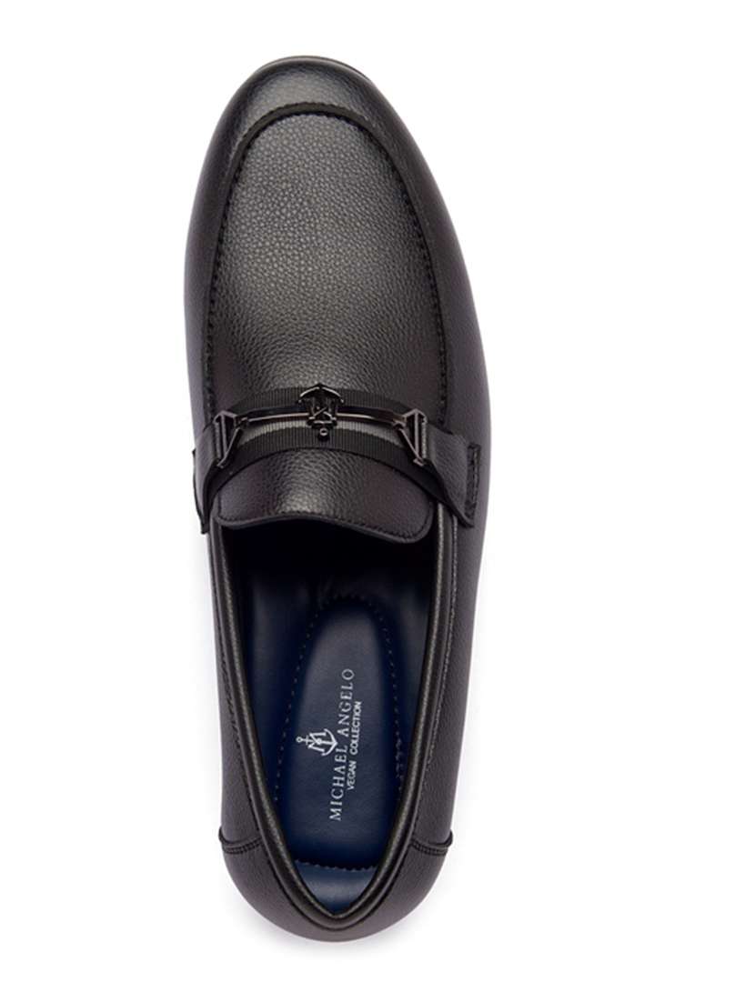 black slip on moccasins - 21176426 -  Standard Image - 5