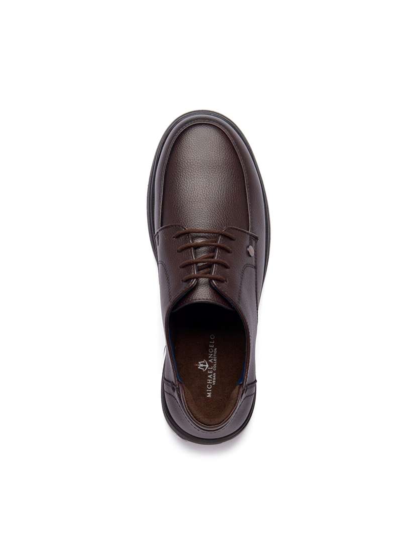 maroon lace-up derby shoes - 21176433 -  Standard Image - 5