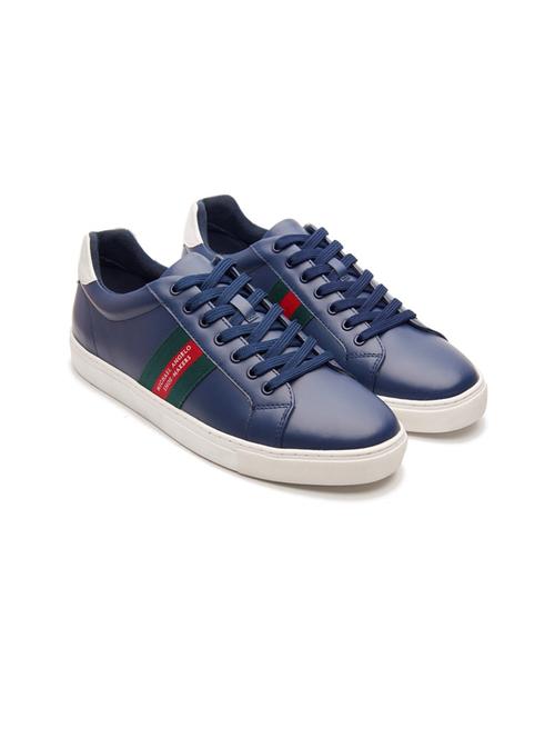 blue lace up sneakers - 21176452 - Standard Image - 0