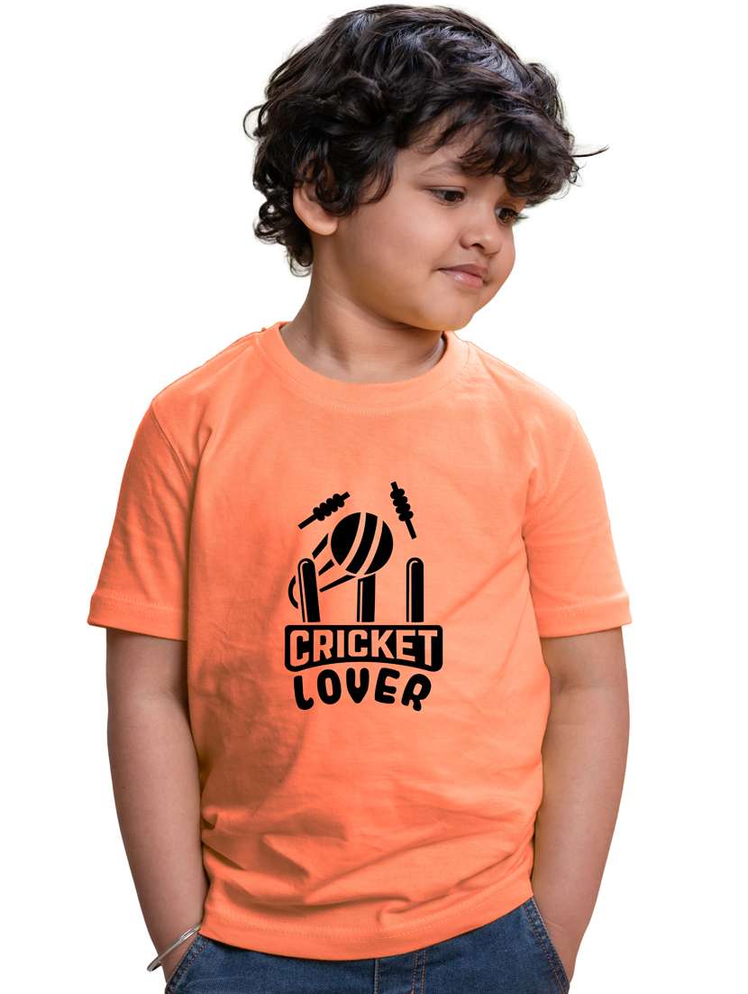 orange cotton t-shirt - 21176666 -  Zoom Image - 0