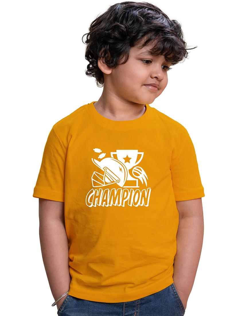 boy's round neck printed t-shirt - 21176675 - Zoom Image - 0