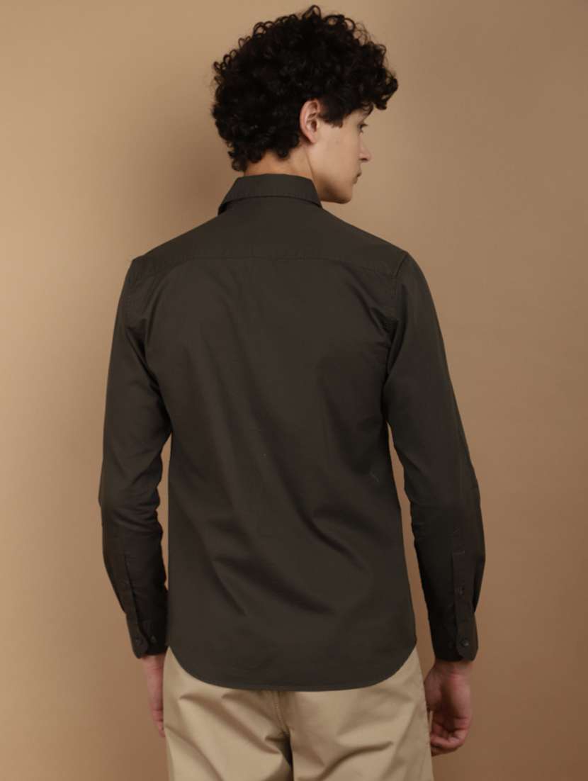 men collared long sleeves casual shirt - 21177060 -  Standard Image - 3