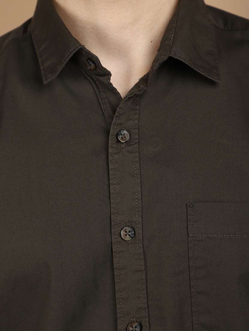 men collared long sleeves casual shirt - 21177060 -  Standard Image - 5