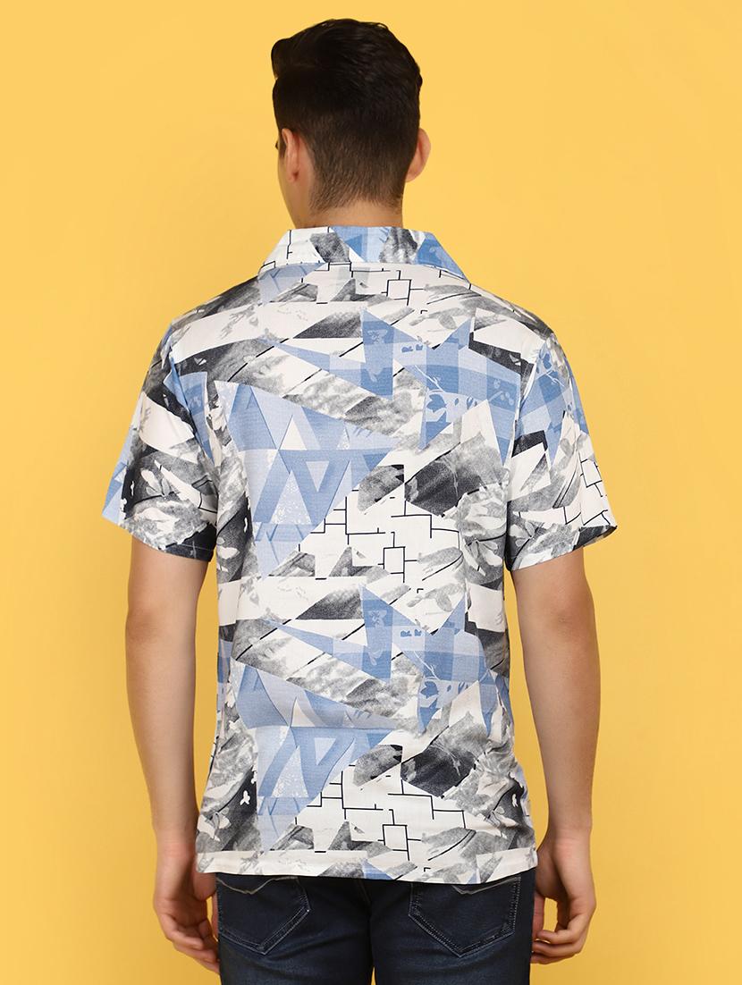 men collared short sleeves casual shirt - 21177086 - Standard Image - 3