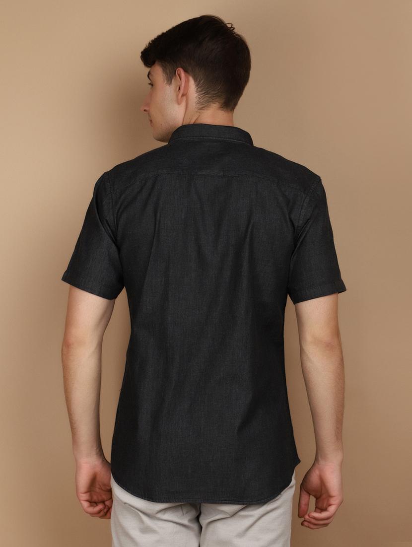 men collared short sleeves casual shirt - 21177096 - Standard Image - 3
