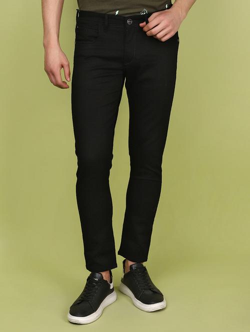 men mid rise plain denim jeans - 21177115 - Standard Image - 0