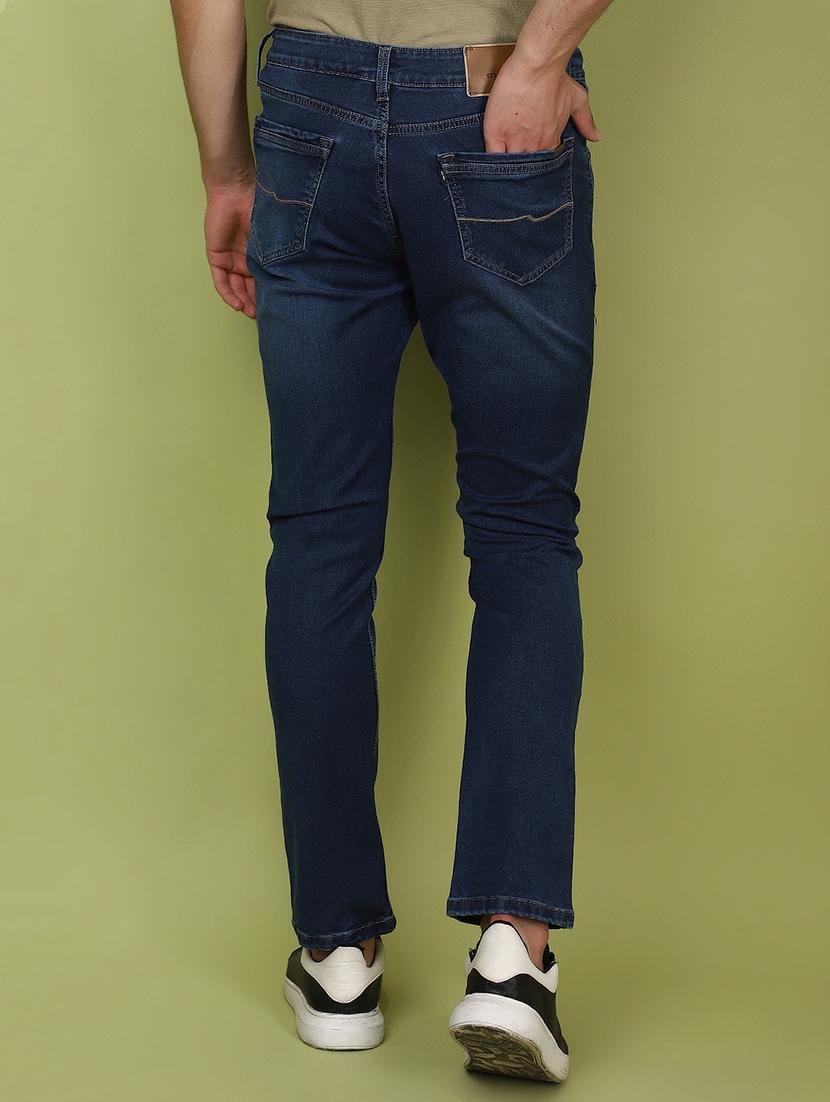 men mid rise plain denim jeans - 21177120 - Standard Image - 3