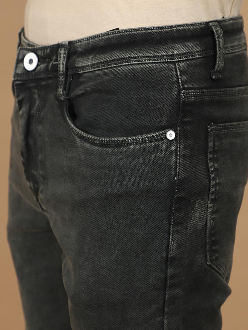 men mid rise plain denim jeans - 21177131 - Standard Image - 5