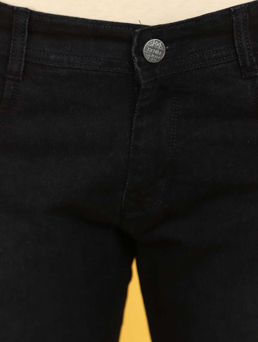 men mid rise plain denim jeans - 21177169 -  Standard Image - 5