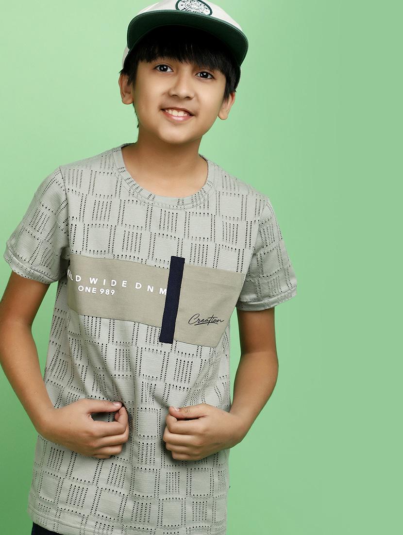 kids boy printed round neck t-shirt - 21177184 - Standard Image - 3