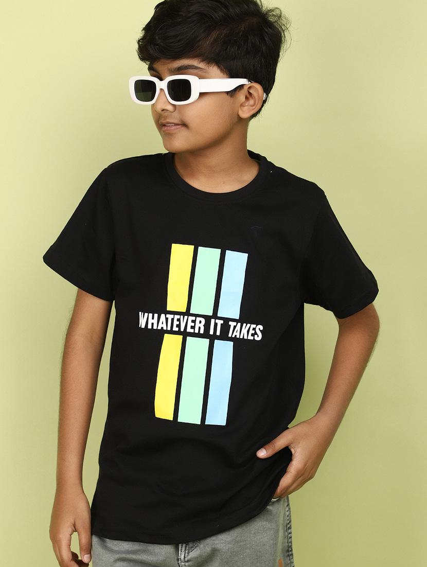 kids boy printed round neck t-shirt - 21177194 - Standard Image - 3