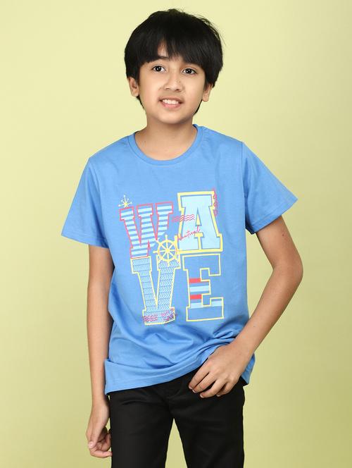 kids boy printed round neck t-shirt - 21177195 -  Standard Image - 0