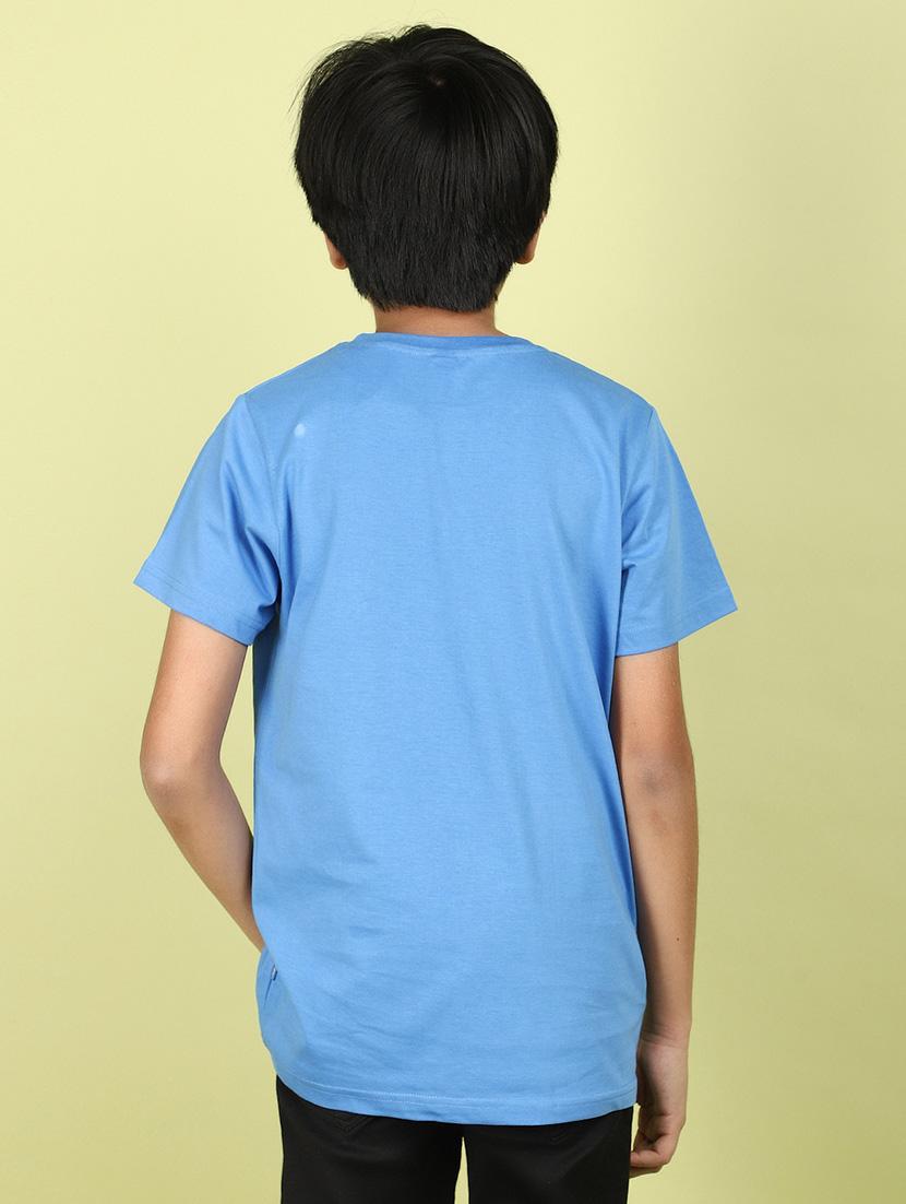 kids boy printed round neck t-shirt - 21177195 - Standard Image - 3