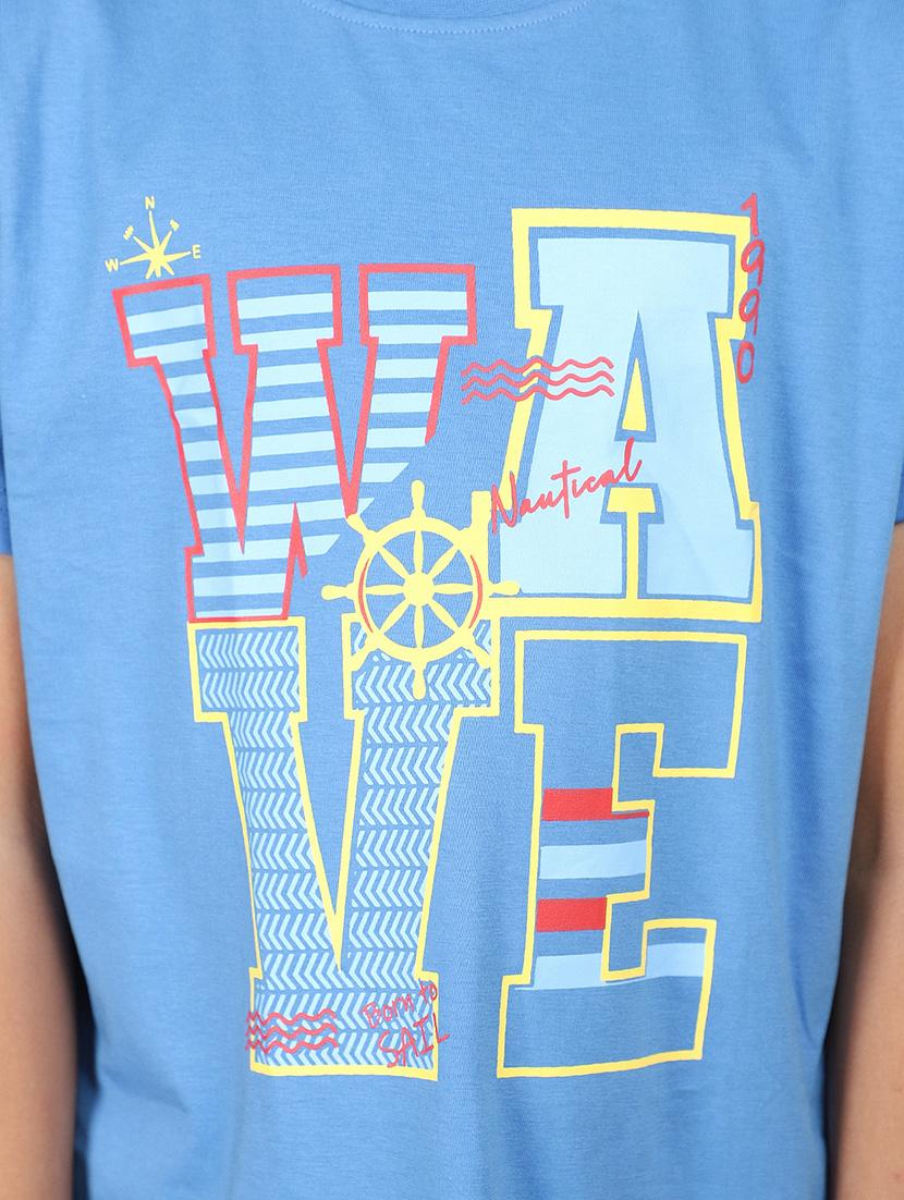 kids boy printed round neck t-shirt - 21177195 - Standard Image - 5