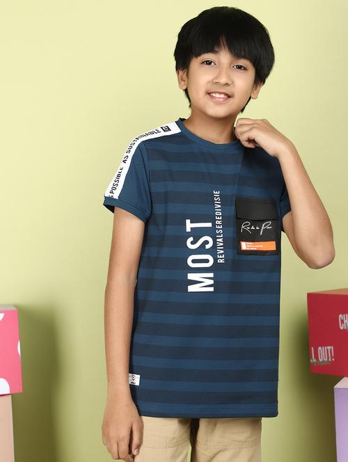 kids boy printed round neck t-shirt - 21177204 -  Standard Image - 0