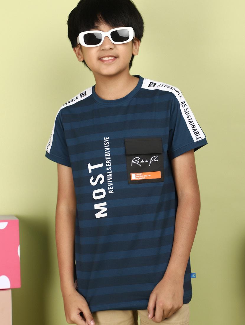 kids boy printed round neck t-shirt - 21177204 - Standard Image - 3
